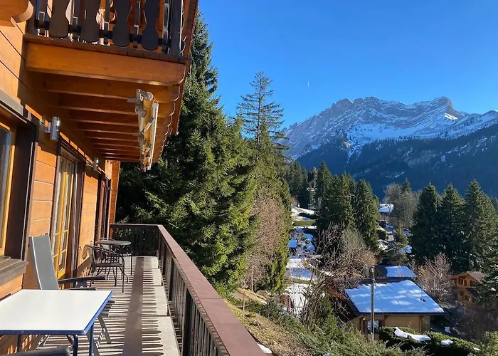 Family For 8 People, Spacious, Bright Alpstuga Gryon